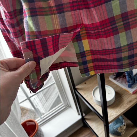 J. Crew Women's Madras Plaid Blazer 8 - Picture 4 of 5